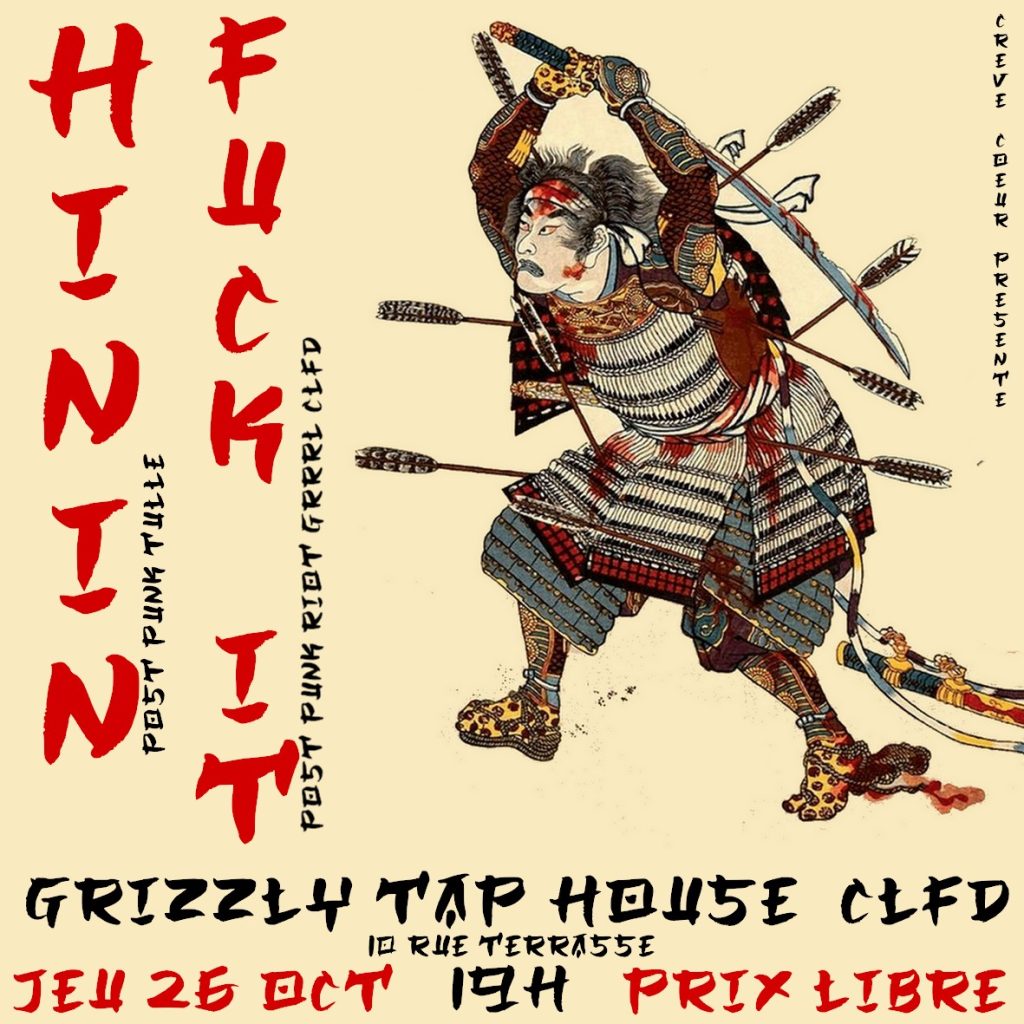 Hinin et Fuck It au Grizzly Tap House, Clermont-Ferrand
